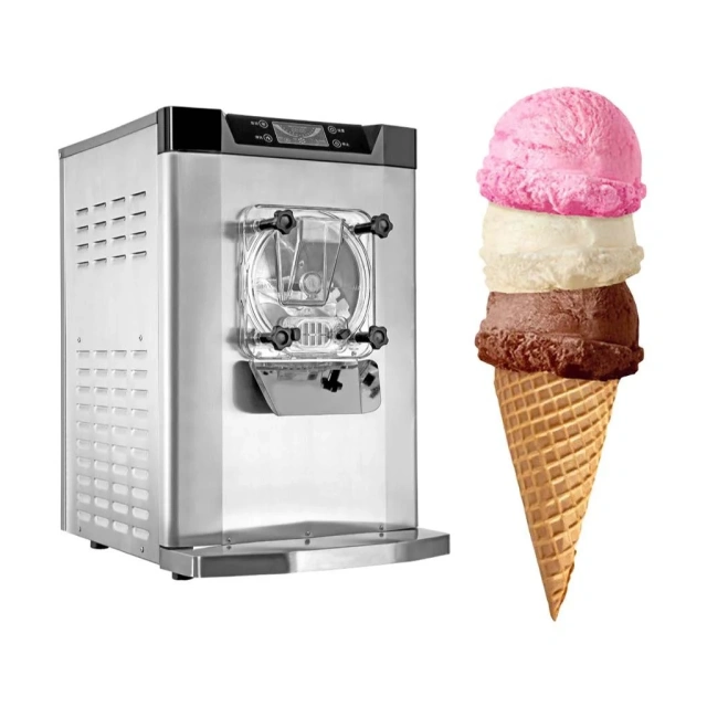 Italian Gelato Commercial Hard Ice Cream Machine 3 flavor