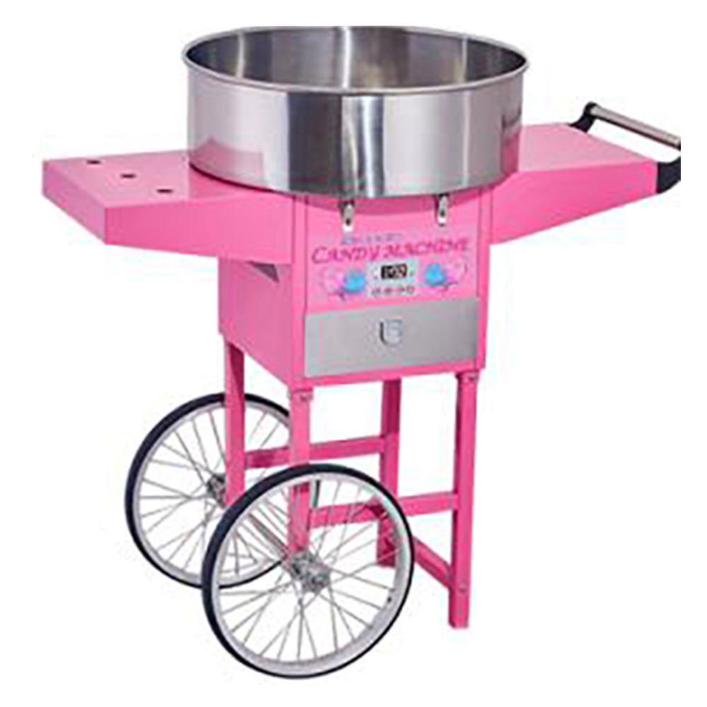 Electric Cotton Candy Floss Machine with Cart or Trolley