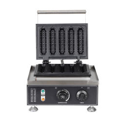 5 Frames Commercial Waffle Maker Hot Dog bubble waffle maker