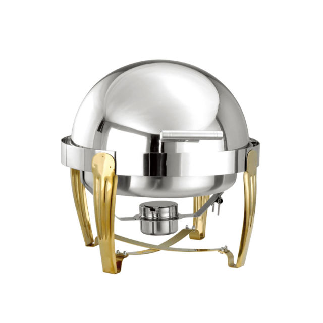 Stainless Steel Round roll Top buffet food chafing dish warmer