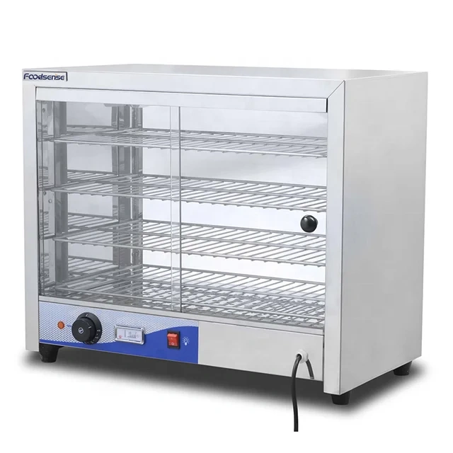 4-layer aluminum frame stainless steel insulation display cabinet