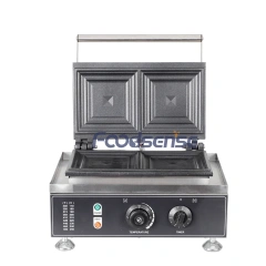 2 pieces Mini Square Sandwich Waffle Maker Snack Machine