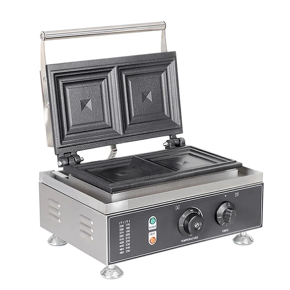 2 pieces Mini Square Sandwich Waffle Maker Snack Machine