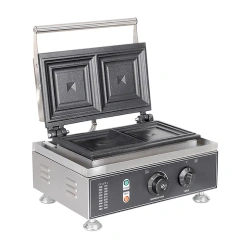 2 pieces Mini Square Sandwich Waffle Maker Snack Machine