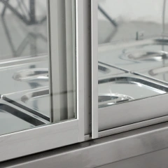 Commercial 8*1/2pan Temperature Control Food Pizza Warmer Display