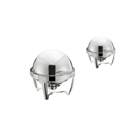 Stainless Steel Round roll Top buffet food chafing dish warmer
