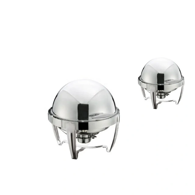 Stainless Steel Round roll Top buffet food chafing dish warmer