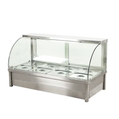 Commercial 8*1/2pan Temperature Control Food Pizza Warmer Display