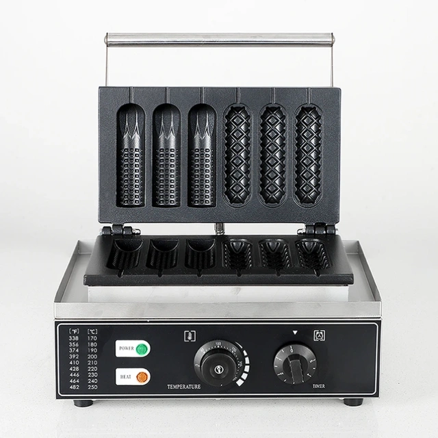 Electric Hot dog Machine Waffle Maker With Timer Temperature Control
