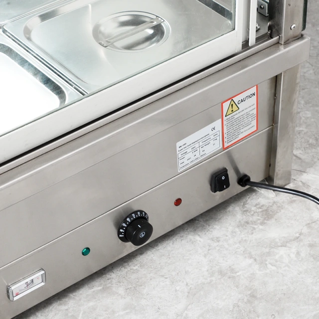 Commercial 8*1/2pan Temperature Control Food Pizza Warmer Display