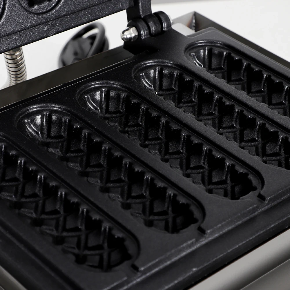 5 Frames Commercial Waffle Maker Hot Dog bubble waffle maker