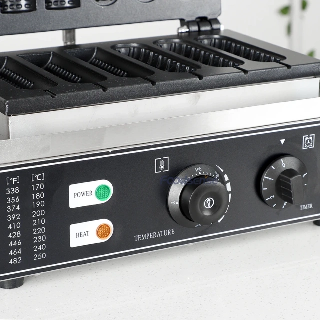 Electric Hot dog Machine Waffle Maker With Timer Temperature Control