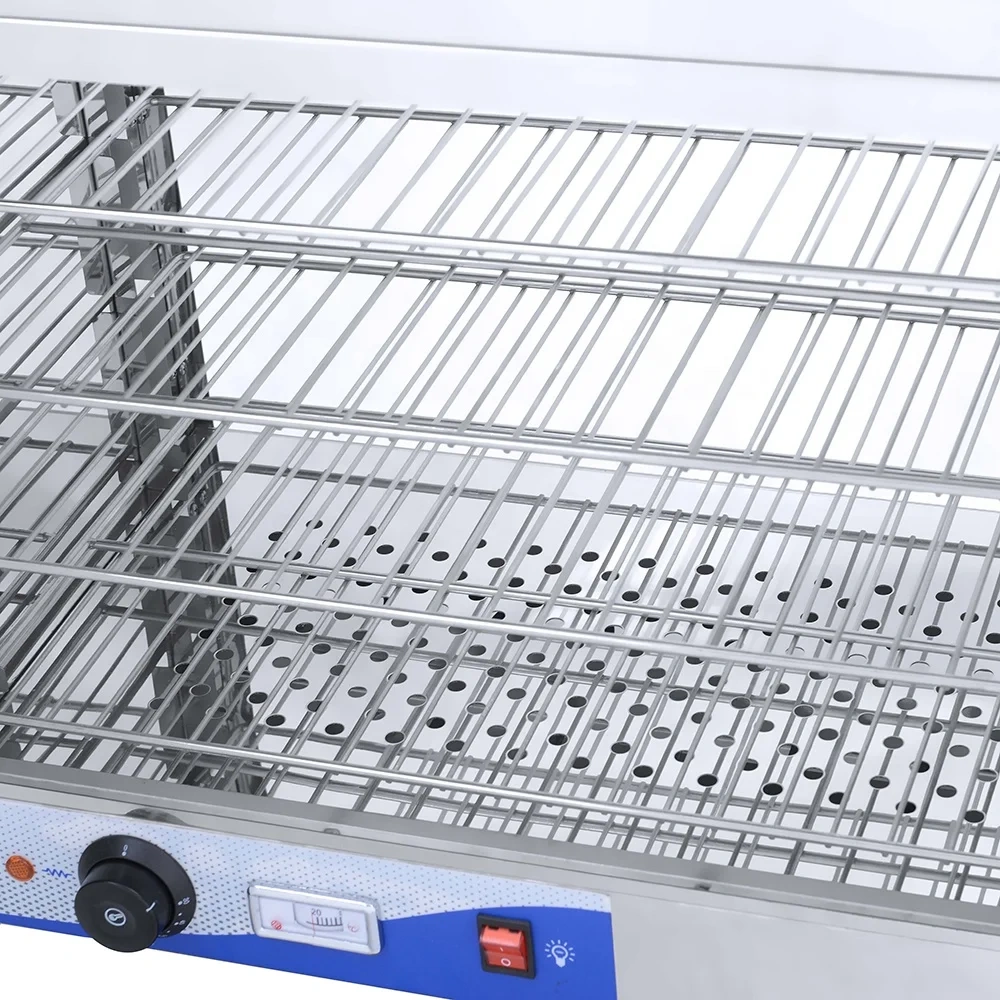 4-layer aluminum frame stainless steel insulation display cabinet