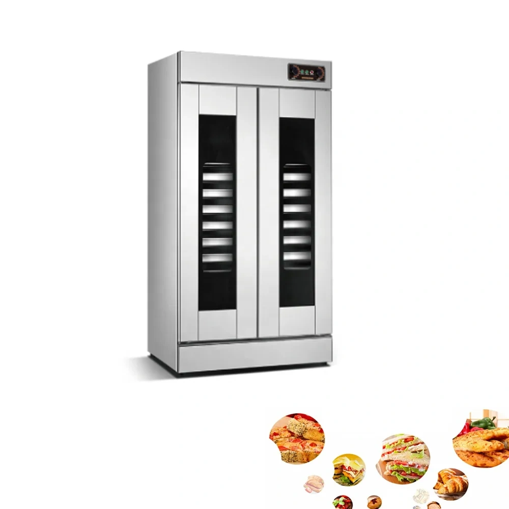 Commercial 2 door 26 plate bread dough proof machine for baking