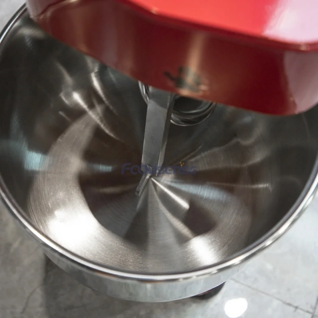 Red Food Mixer Planetary Mixer with Hooks Whisk Beater