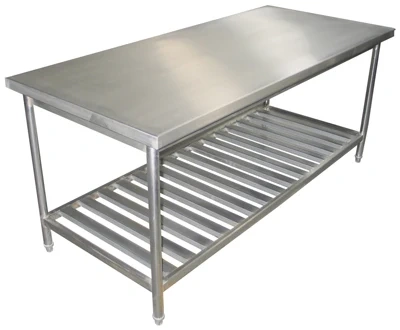 3 layer work table with under shelf /workbench table
