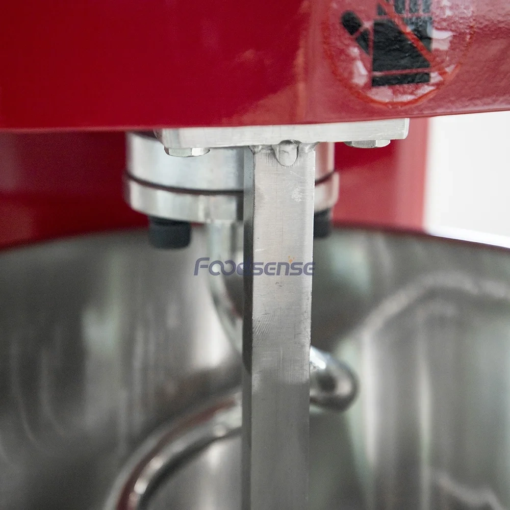 Red Food Mixer Planetary Mixer with Hooks Whisk Beater