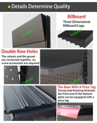 Storage Display Racks Retail Stand Metal Pegboard Display Racks
