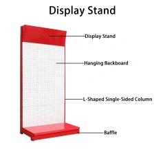Multifunctional Tool Rack Display Stand Metal Pegboard Display