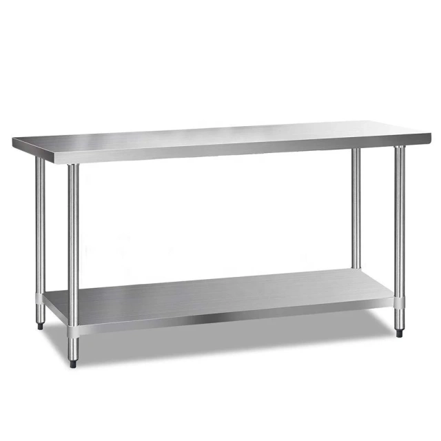 3 layer work table with under shelf /workbench table