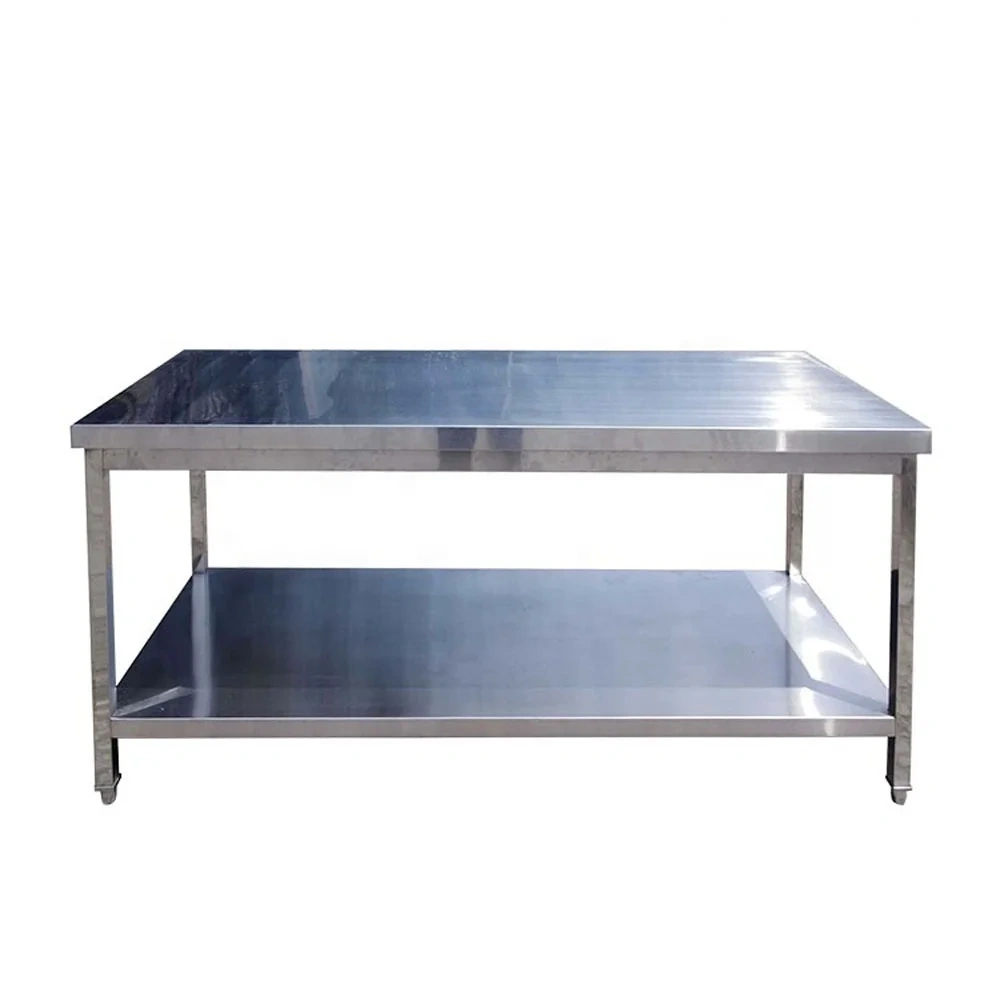 3 layer work table with under shelf /workbench table