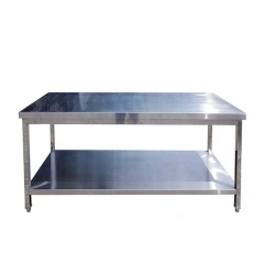 3 layer work table with under shelf /workbench table