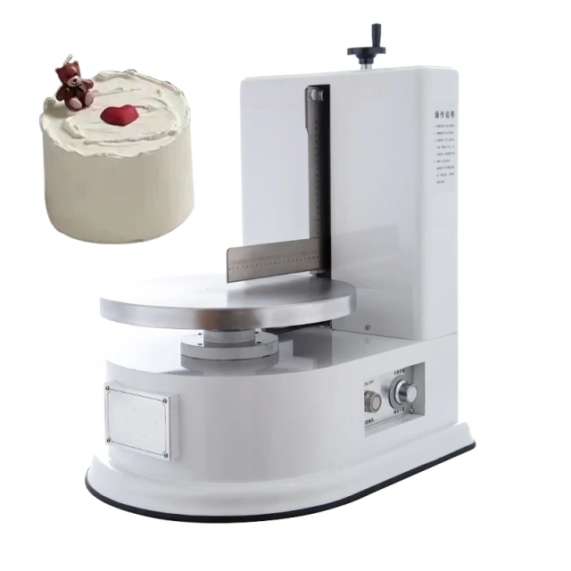 Portable Cake Smoothing Coating  Smearing Icing Machine