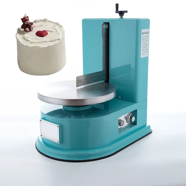 Portable Cake Smoothing Coating  Smearing Icing Machine
