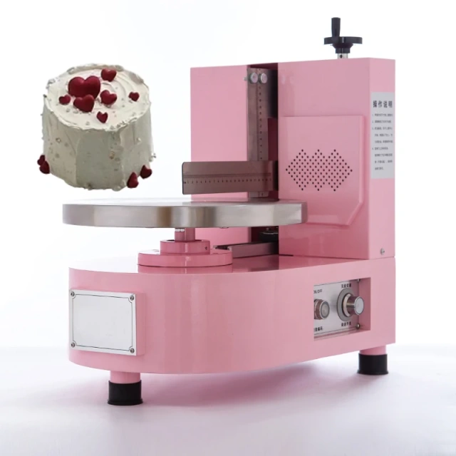 Portable Cake Smoothing Coating  Smearing Icing Machine