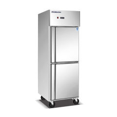 Vertical Freezer for Kitchen, 2-door Fan Cooling Kitchen Freezer