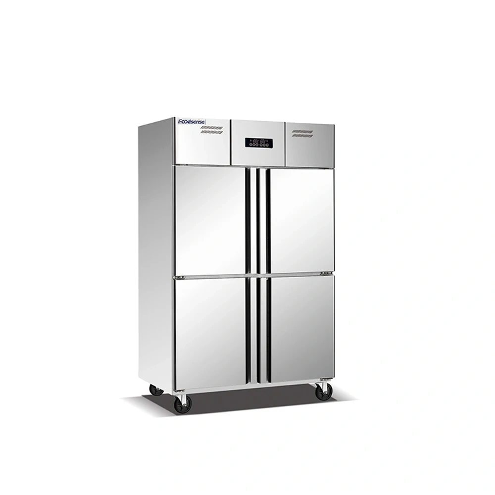 Vertical Freezer for Kitchen, 2-door Fan Cooling Kitchen Freezer