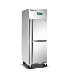 Vertical Freezer for Kitchen, 2-door Fan Cooling Kitchen Freezer
