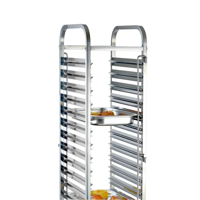 Stainless Steel 16 Layers Single Tray Trolley Removable Food Cart