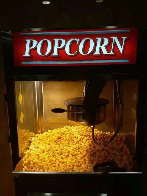 Electric stainless steel Popcorn  Maker Machine Industrial Popcorn Machine