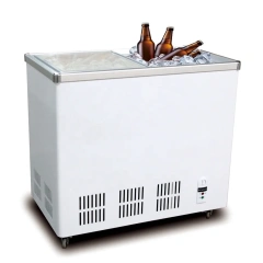 Commercial supermarket vertical ice cream display refrigerators