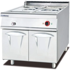 Commercial cooker with cabinet combination oven standing stone.
