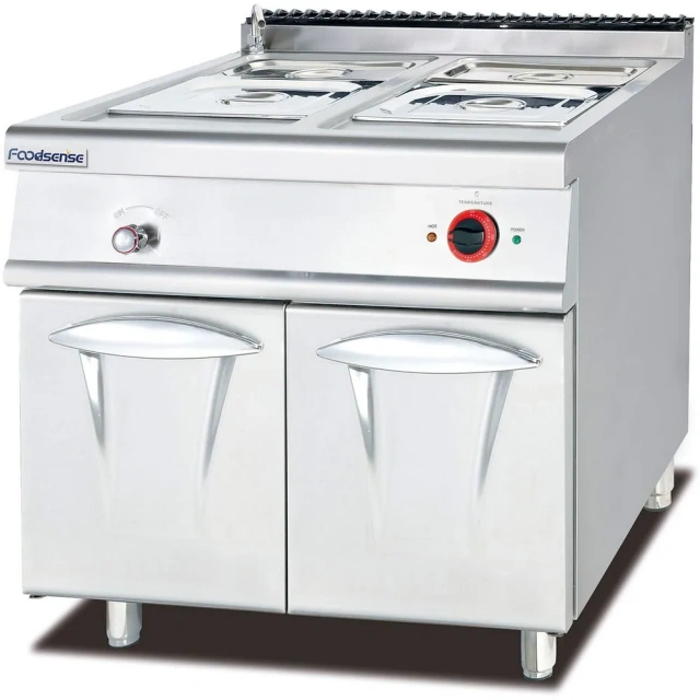 Commercial cooker with cabinet combination oven standing stone.