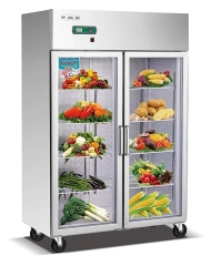 Open use Refrigerated Display Beverage Vegetable Fruit Fridge