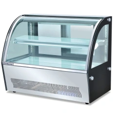 Arc Stainless Steel Refrigerated Cake Display showcase Cabinet