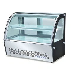Arc Stainless Steel Refrigerated Cake Display showcase Cabinet