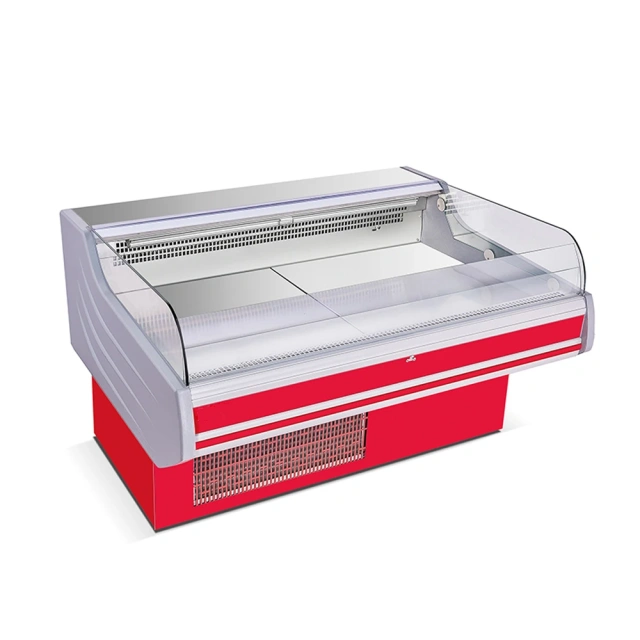 Commercial Supermarket Sliding Fresh Meat Ark Display Cabinet