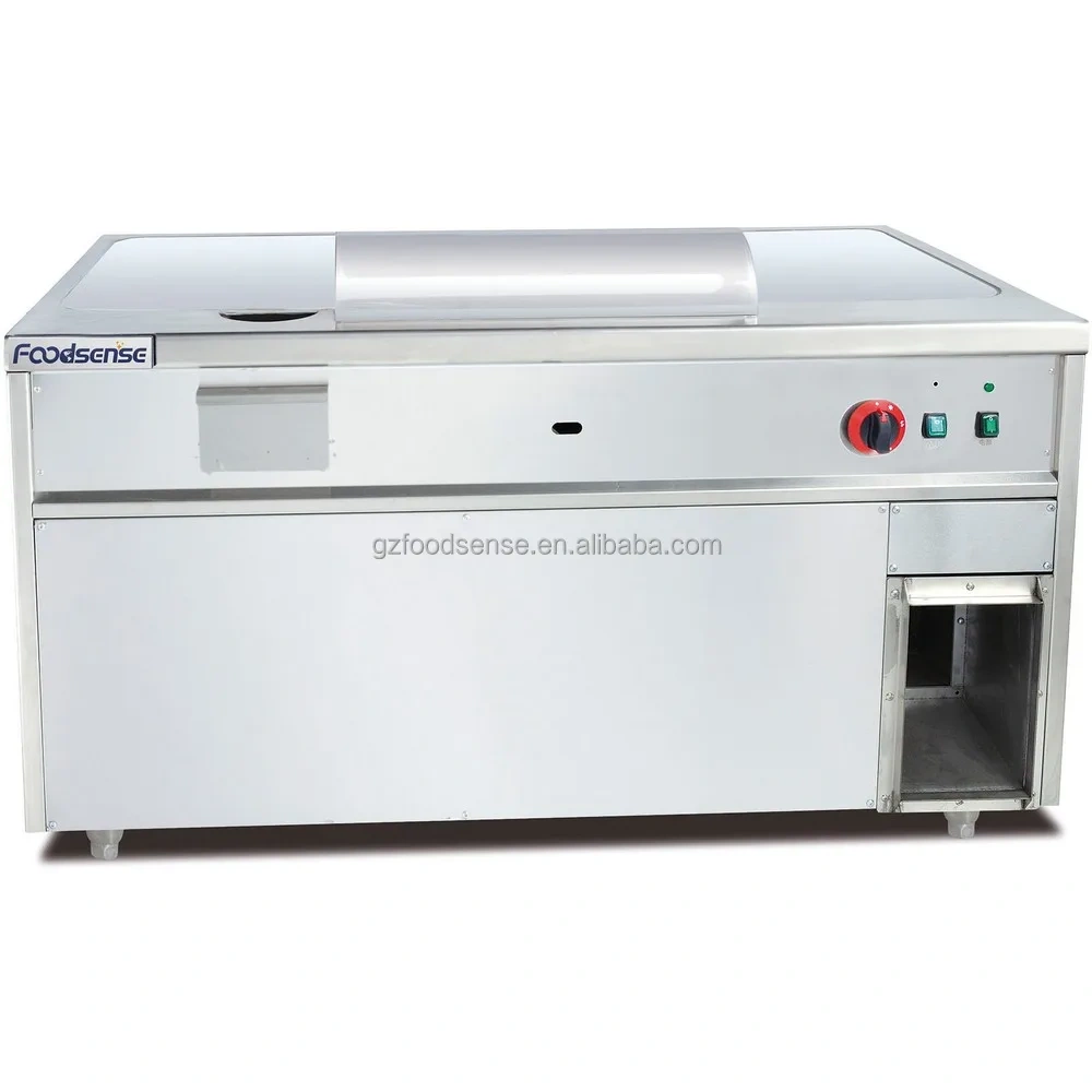 Commercial Stainless Steel Gas Griddle with Gas Fryers for Sale