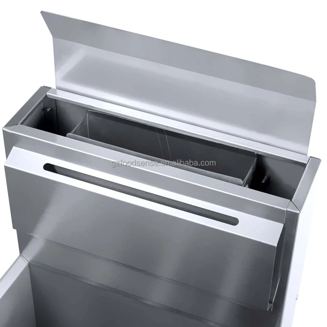 1-Tank 2-Basket Gas Fryer Kitchen Equipment Fry Chip Chicken Snack