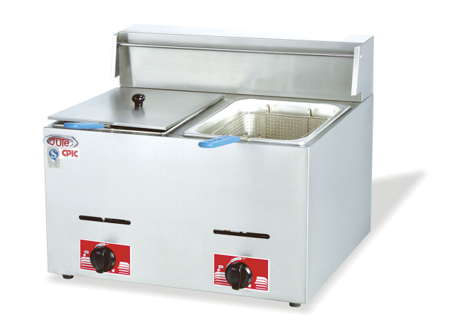 2-Tank 2-Basket Gas Fryer Kitchen Equipment Fry Chip Chicken