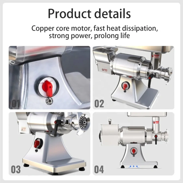 Foodsense Commercial 2 in 1 Electric Heavy Duty Meat Grinder