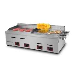 Multi-fuction Equipment 2-in-1 Griddle and Deep Fryer Machine
