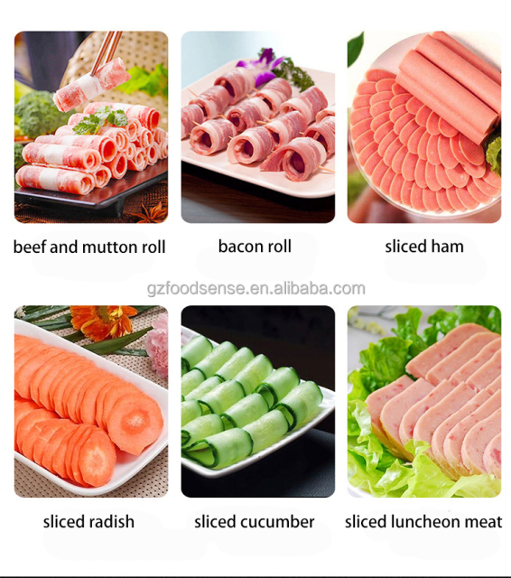 Automatic Commercial Beef Bacon Cheese Slicer Meat Cutting Machine