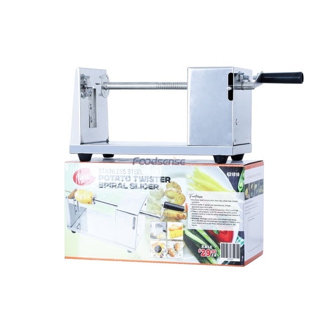 Manual Twist Potatoes Tower Slicer Chips Machine Tornado Cutter