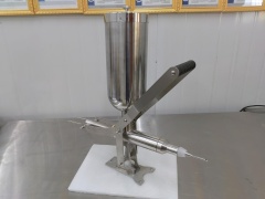 5L Manual Jam Cream Injection Machine Sausage Filler Full SS304
