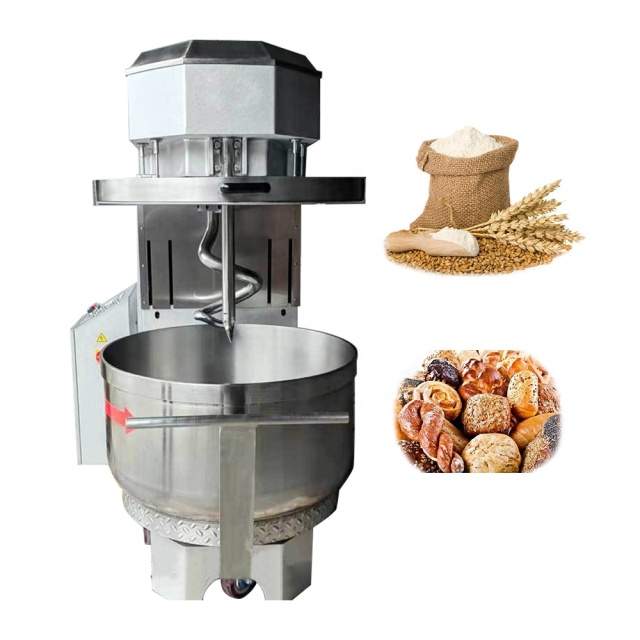 Electric Heavy Duty Commercial 100KG 260L Tilying Spiral Mixer